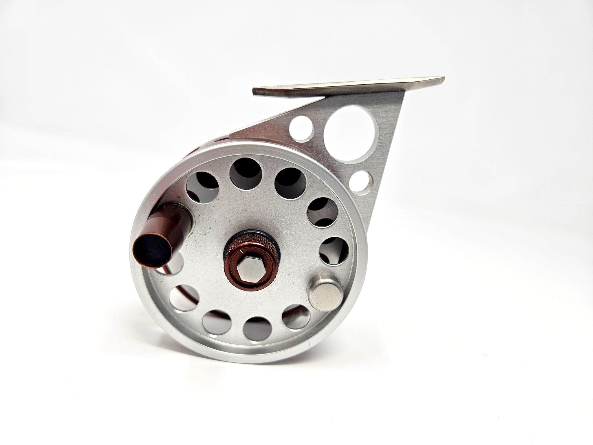 Ari 't Hart ARAS Philips Brown and Silver Vintage Fly reel ATH – AlaskaReels